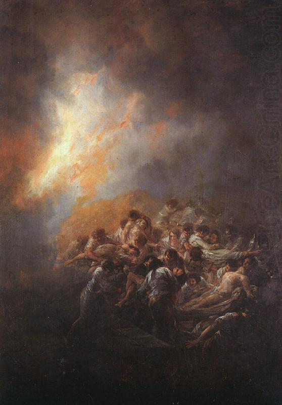 The Fire, Francisco de Goya